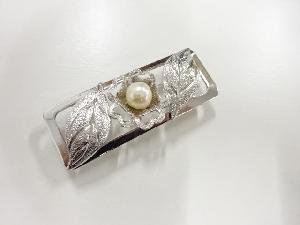 アンティーク　パール帯留め